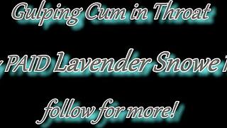 Royal goddess gags loudly on throbbing cum in throat during face fucking