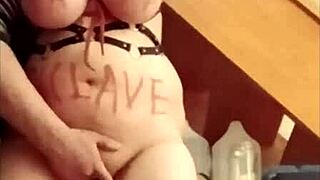 Amateur Slave Sara Bound And Humiliated In Exhibitionist Display