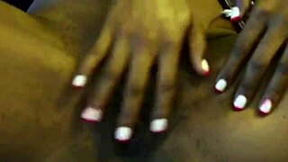 Petite slut masturbates her tight pussy to cum after work