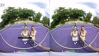 vr threesome - riley reid and melissa moore - naughtyamericavr com