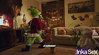 Grinch and Victoria Camargo mess up Christmas and fuck in the ass