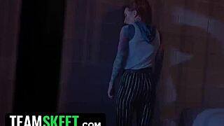 Vi fucks little 18+ caitlyn raw arcane porn parody with kinky lesbian taboo military rough strapon roleplay