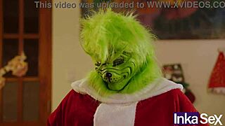 Grinch and Victoria Camargo mess up Christmas and fuck in the ass