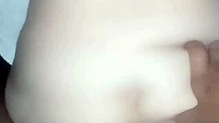 A bold morning romp breaking tight pussy outdoors