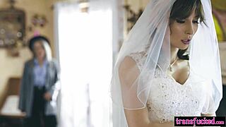 Transfucked com - tranny bride Korra Del Rio gets petite 18+ gift Lola Fae before the wedding