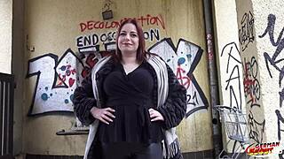 Curvy german girl emma fox gets picked up for berlin casting fuck with huge cock