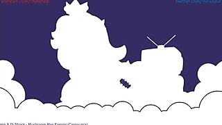 PRINCESS PEACH BY MINUS8 WITH MONSTER COCK