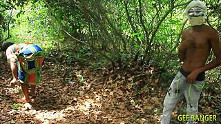 She loves rough bush fucking