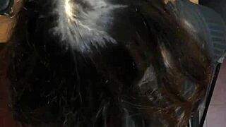 i let my roommate borrow my panties for a quick cumshot pov