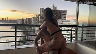 Delicious ride until he cums at sunset