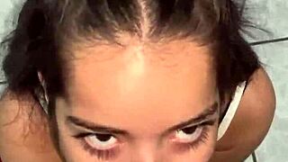 She sucks Wellington Prado's veiny cock before he fucks her