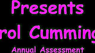 Carol Cummings' Annual Assessment! Nurse Spreading Ass For Cum!