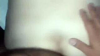 A bold morning romp breaking tight pussy outdoors