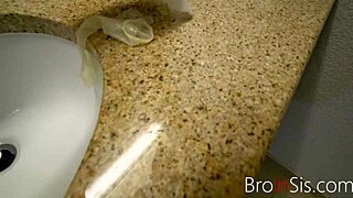 stepbrother discovers used condom in garage and faces punishment from blackmailing teen