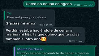 WhatsApp chat with my friend's boss leads to another creampie fuck