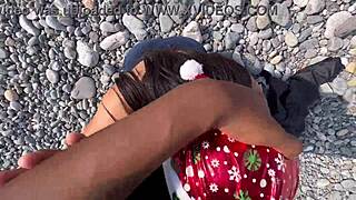 Valentina Gets Fucked on the Beach After Holiday Party
