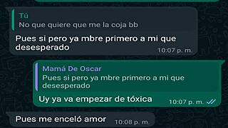 WhatsApp chat with my friend's boss leads to another creampie fuck