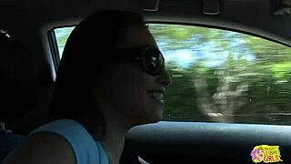 The beautiful brunette visits her friend for a relaxing time