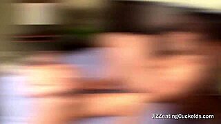 Did she watch her old husband suck the big black dick bent over?