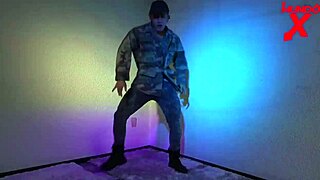 Special striptease for best friend after breakup cumshot