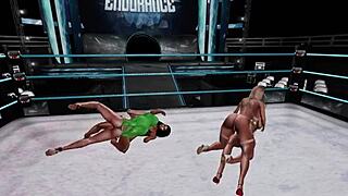 Virtual pro wrestling - bikini contest with game competition