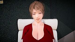 playing my new family game with redhead characters