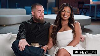 wifey gorgeous hotwife karina valentina gets fucked hard while hubby watches 😍