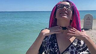 we film crazy vacation video with hard spanking