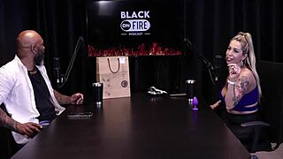 Julia Fontanelli Faces Prison Saddle Punishment as a Gangster's Wife in Sheer Red