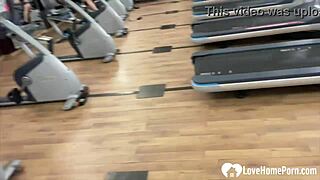 Blonde Amateur Gets Bent Over For Doggystyle In A Public Bathroom, Watching Herself In The Mirror