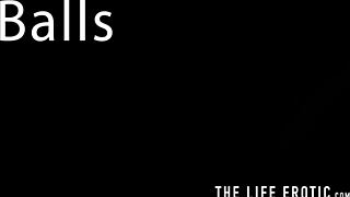 see this sexy girl shoot balls from her pussy while masturbating