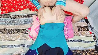 Watch this desi hot couple's intense anal fucking in the bedroom, husband enjoys rough doggystyle with his sexy Indian wife!