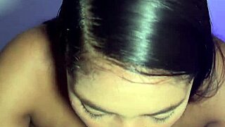 stepsister has fun with boyfriend's monster cock in amateur couple scene