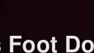 Jamie says, 'Watch my boyfriend footfuck me.'