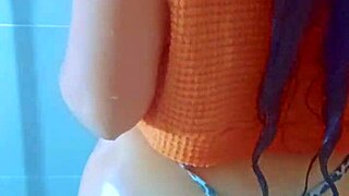 college girls enjoy a relaxing shower session together