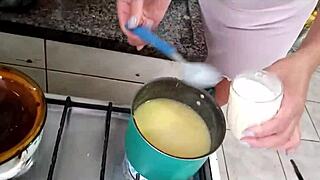 sarah rosa cozinha sexy mingau de fub� com queijo