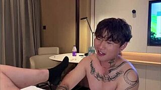 Hot asian guy slowly licks pussy and fucks passionately