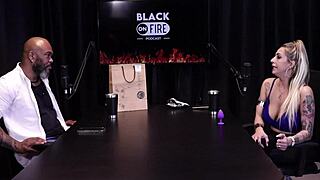 Julia Fontanelli Faces Prison Saddle Punishment as a Gangster's Wife in Sheer Red