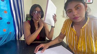 Old man shares two college girls in taboo threesome