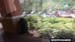 Colombian Housewife Unleashes Passion with Big Black Cock in Garage