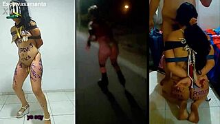 Training that slut Samantha hard.