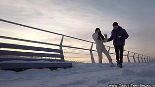 Emily C's Intense Casual Sex After Desk Pussy Licking Ends in Creampie