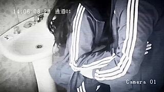 Students Fucking In Bathroom: Cute Girl Banged By Classmate During Break, Slutty Schoolgirl's Tasty Ass