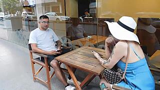 i saw him at the bar and brought him home for a wild fuck