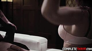 Teen and milf try taboo threesome