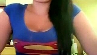 colombian woman entertains the public with her performance