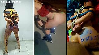 Training that slut Samantha hard.