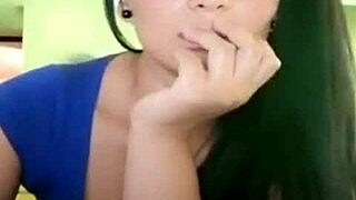 colombian woman entertains the public with her performance