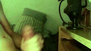 a jerk-off on a rainy day with monster cock