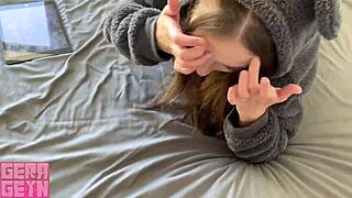 Cute Stepsister Plays Games And Huge Dick